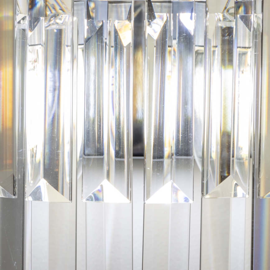 Brilagi - LED Væglampe i krystal MOZART 2xE14/40W/230V skinnende krom