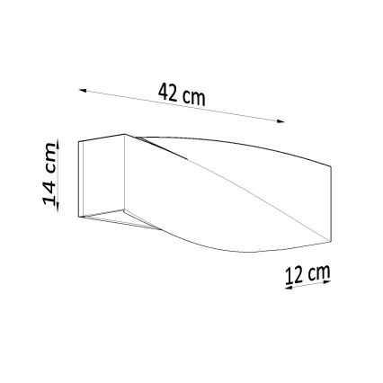 Brilagi -  LED væglampe KERRY 1xE27/7,5W/230V keramik/hvid