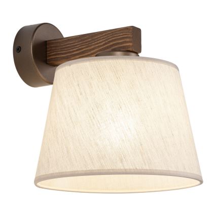 BRILAGI - LED Væglampe LATTE 1xE27/15W/230V fyrretræ/beige