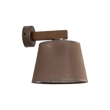 BRILAGI - LED Væglampe LATTE 1xE27/15W/230V fyrretræ/brun