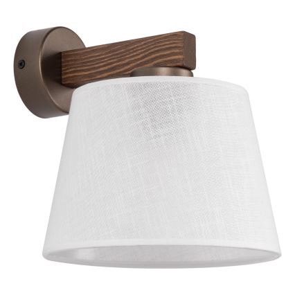 BRILAGI - LED væglampe LATTE 1xE27/15W/230V fyrtræ/hvid