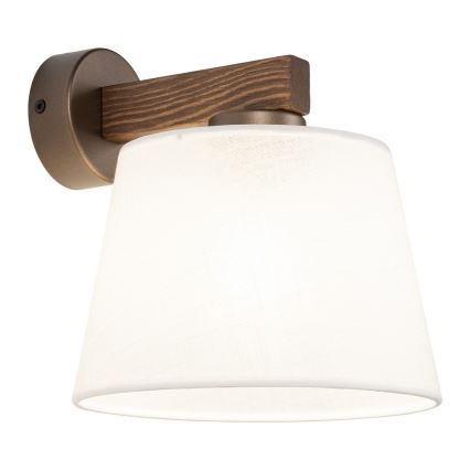 BRILAGI - LED væglampe LATTE 1xE27/15W/230V fyrtræ/hvid