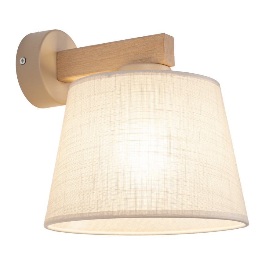BRILAGI - LED væglampe LATTE SABIA 1xE27/15W/230V fyrretræ/beige