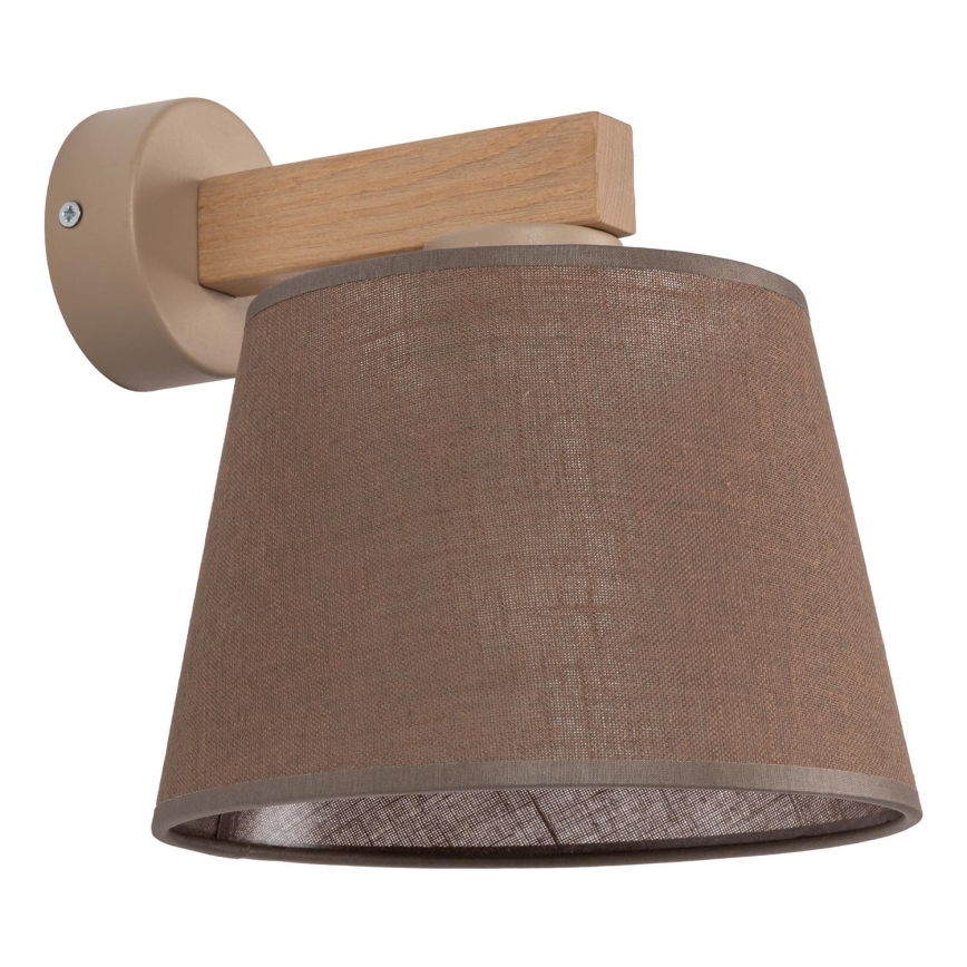 BRILAGI - LED væglampe LATTE SABIA 1xE27/15W/230V fyrretræ/brun