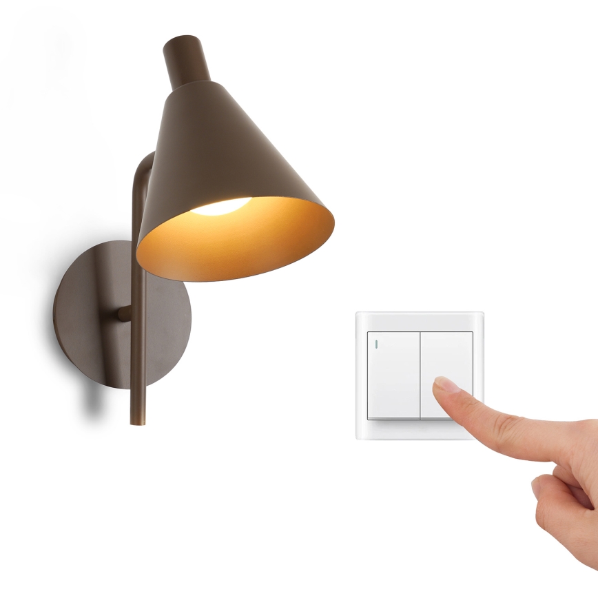 Brilagi - LED væglampe LUCERA LED/3W/230V brun