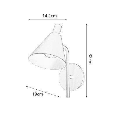 Brilagi - LED væglampe LUCERA LED/3W/230V sort