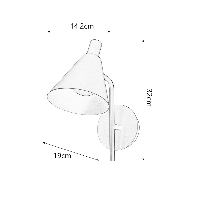 Brilagi - LED væglampe LUCERA LED/3W/230V sort