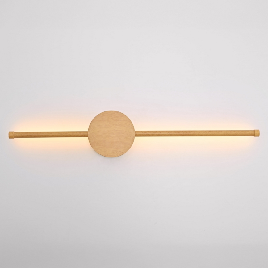Brilagi - LED væglampe LUGO DUE LED/9W/230V egetræsdekor