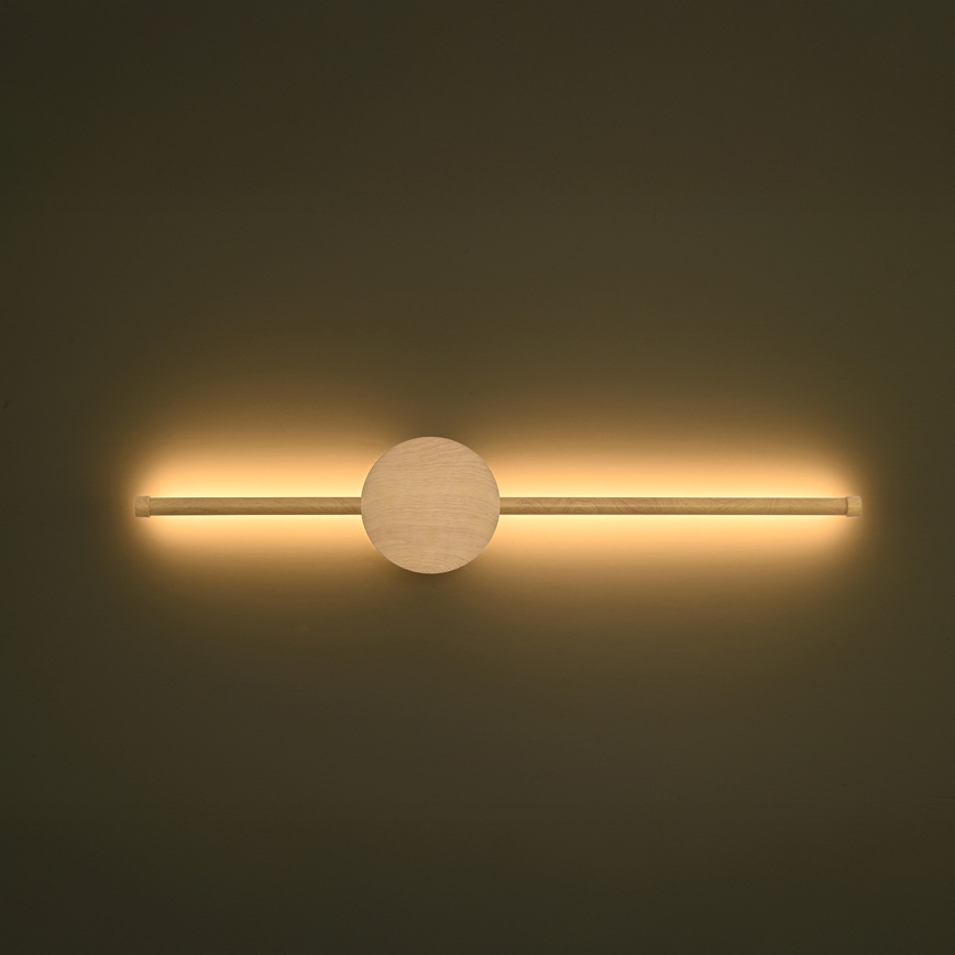 Brilagi - LED væglampe LUGO DUE LED/9W/230V egetræsdekor
