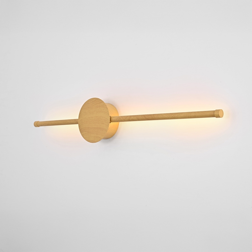 Brilagi - LED væglampe LUGO DUE LED/9W/230V egetræsdekor