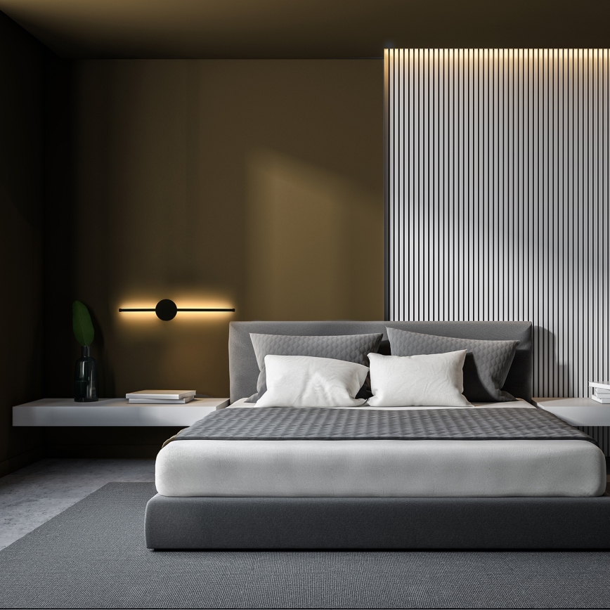 Brilagi - LED væglampe LUGO DUE LED/9W/230V sort