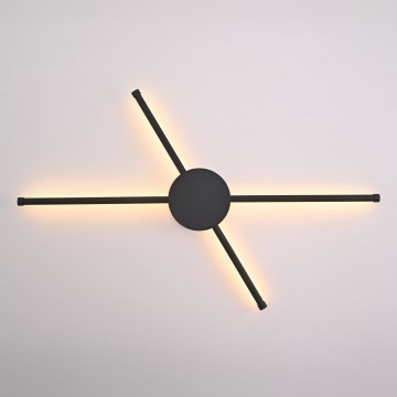 Brilagi - LED væglampe LUGO QUATTRO LED/16W/230V sort