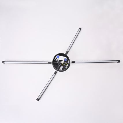 Brilagi - LED væglampe LUGO QUATTRO LED/16W/230V sort