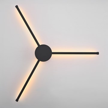 Brilagi - LED væglampe LUGO TRE LED/14W/230V sort