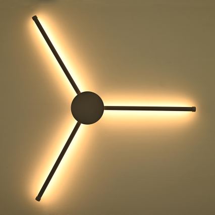 Brilagi - LED væglampe LUGO TRE LED/14W/230V sort