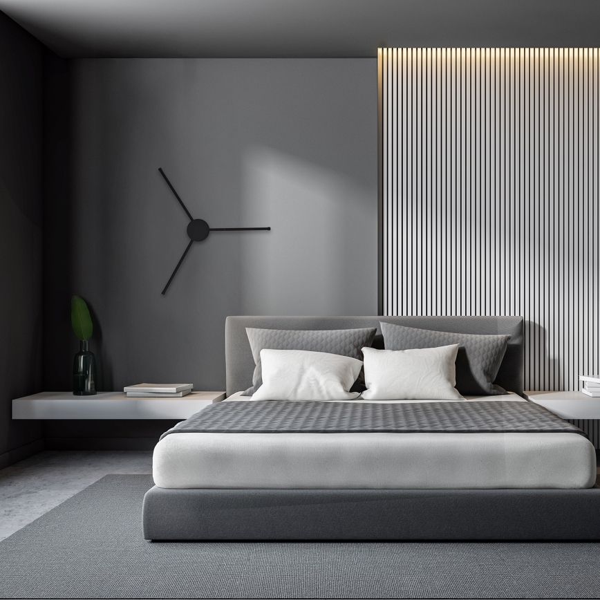 Brilagi - LED væglampe LUGO TRE LED/14W/230V sort