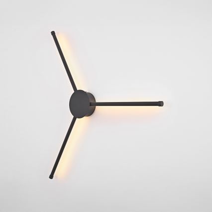 Brilagi - LED væglampe LUGO TRE LED/14W/230V sort
