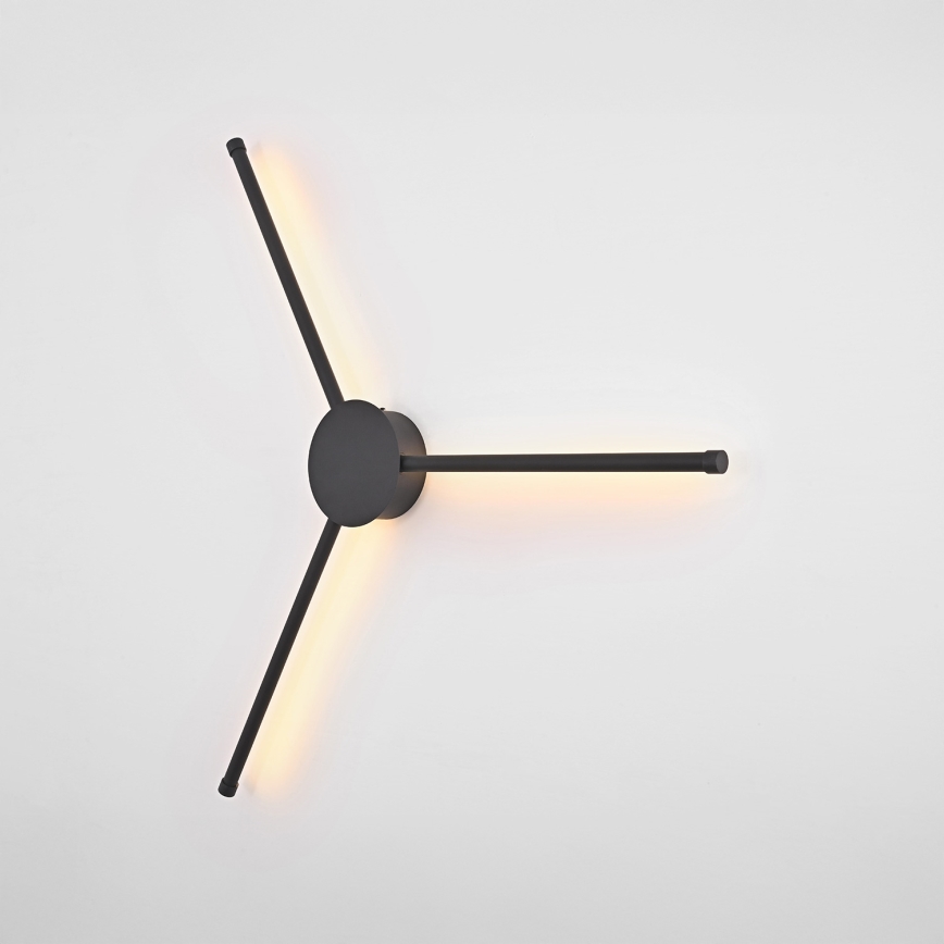Brilagi - LED væglampe LUGO TRE LED/14W/230V sort