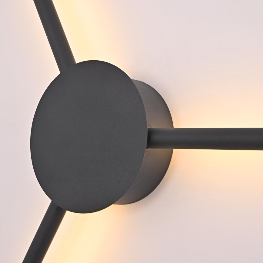 Brilagi - LED væglampe LUGO TRE LED/14W/230V sort