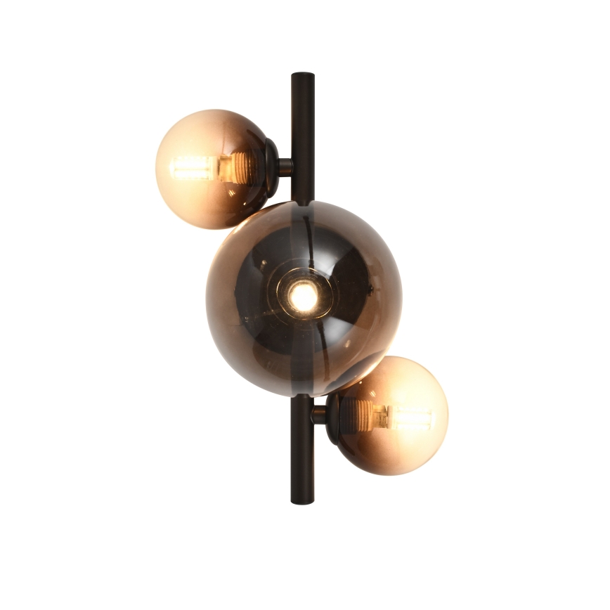 Brilagi - LED væglampe MILLA 3xG9/3W/230V brun/røget brun