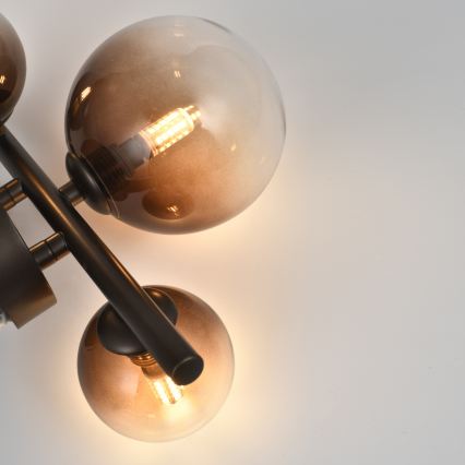 Brilagi - LED væglampe MILLA 3xG9/3W/230V brun/røget brun