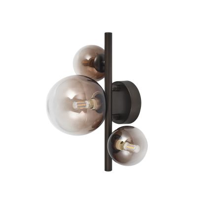 Brilagi - LED væglampe MILLA 3xG9/3W/230V brun/røget brun