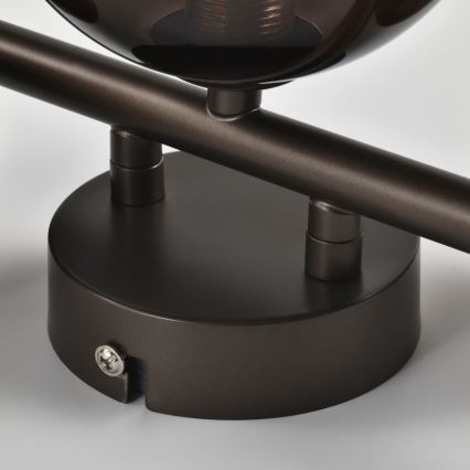 Brilagi - LED væglampe MILLA 3xG9/3W/230V brun/røget brun
