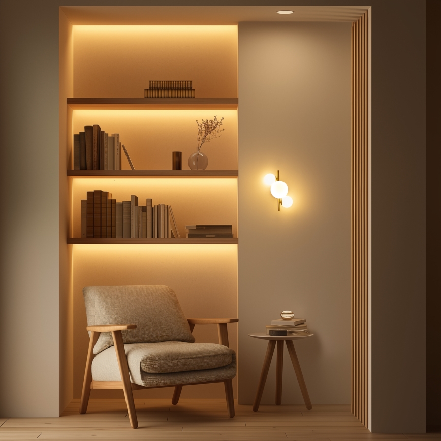 Brilagi - LED væglampe MILLA 3xG9/3W/230V guldfarvet/hvid