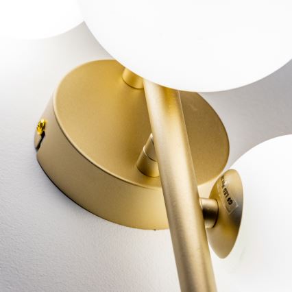 Brilagi - LED væglampe MILLA 3xG9/3W/230V guldfarvet/hvid