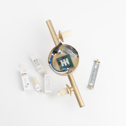 Brilagi - LED væglampe MILLA 3xG9/3W/230V guldfarvet/hvid