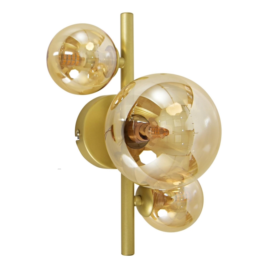 Brilagi - LED væglampe MILLA 3xG9/3W/230V guldfarvet
