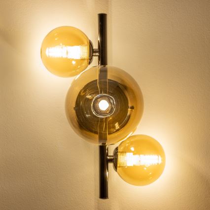 Brilagi - LED væglampe MILLA 3xG9/3W/230V skinnende krom/guldfarvet