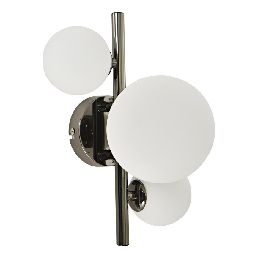 Brilagi - LED væglampe MILLA 3xG9/3W/230V skinnende krom/hvid