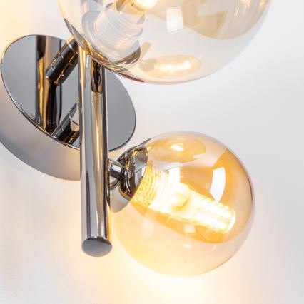 Brilagi - LED-væglampe MILLA 3xG9/3W/230V, sort krom/guld