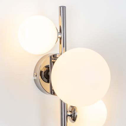 Brilagi - LED-væglampe MILLA 3xG9/3W/230V sort krom/hvid