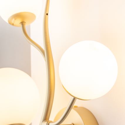 Brilagi - LED væglampe MISTEL 3xG9/3W/230V guldfarvet/hvid