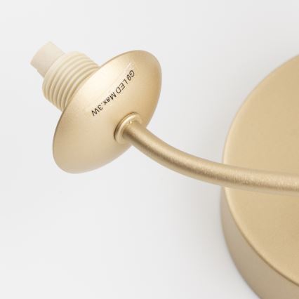 Brilagi - LED væglampe MISTEL 3xG9/3W/230V guldfarvet/hvid