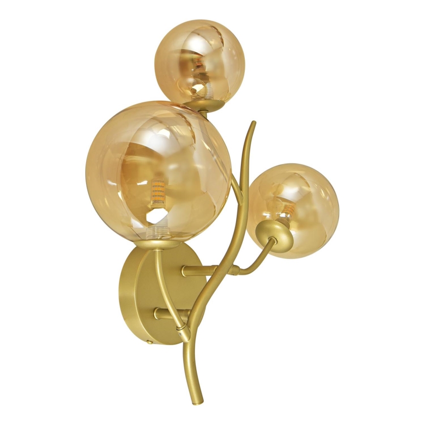 Brilagi - LED væglampe MISTEL 3xG9/3W/230V guldfarvet