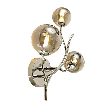 Brilagi - LED væglampe MISTEL 3xG9/3W/230V skinnende krom/røget