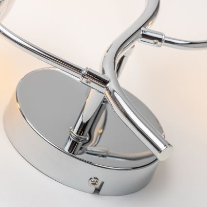 Brilagi - LED væglampe MISTEL 3xG9/3W/230V sort krom/røgfarvet