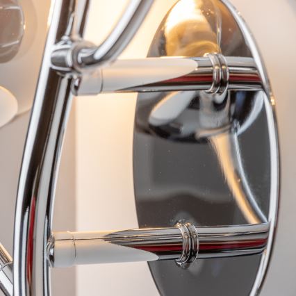 Brilagi - LED væglampe MISTEL 3xG9/3W/230V sort krom/røgfarvet