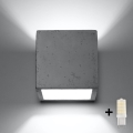 Brilagi -  LED væglampe MURO 1xG9/3,5W/230V beton