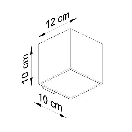 Brilagi -  LED vægspot MURO 1xG9/3,5W/230V beton