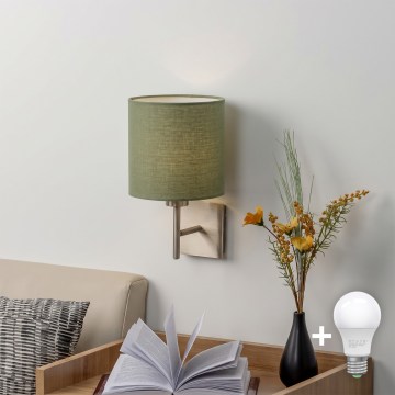 BRILAGI - LED Væglampe NUBILA 1xE27/60W/230V mat krom/grøn