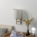 BRILAGI - LED væglampe NUBILA 1xE27/60W/230V mat krom/hvid