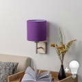 BRILAGI - LED væglampe NUBILA 1xE27/60W/230V mat krom/lilla