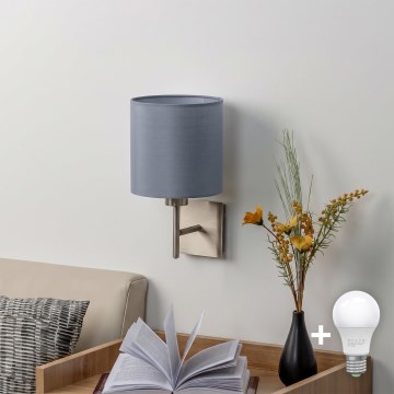BRILAGI - LED Væglampe NUBILA 1xE27/60W/230V mat krom/lysegrå