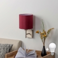 BRILAGI - LED Væglampe NUBILA 1xE27/60W/230V mat krom/pompejansk rød