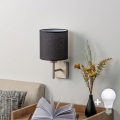BRILAGI - LED væglampe NUBILA 1xE27/60W/230V mat krom/sort