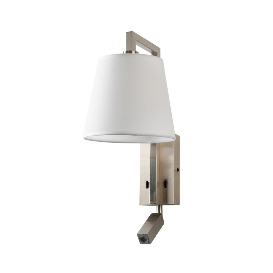 Brilagi - LED væglampe RAYA 1xE14/40W/230V + LED/3W hvid/mat krom